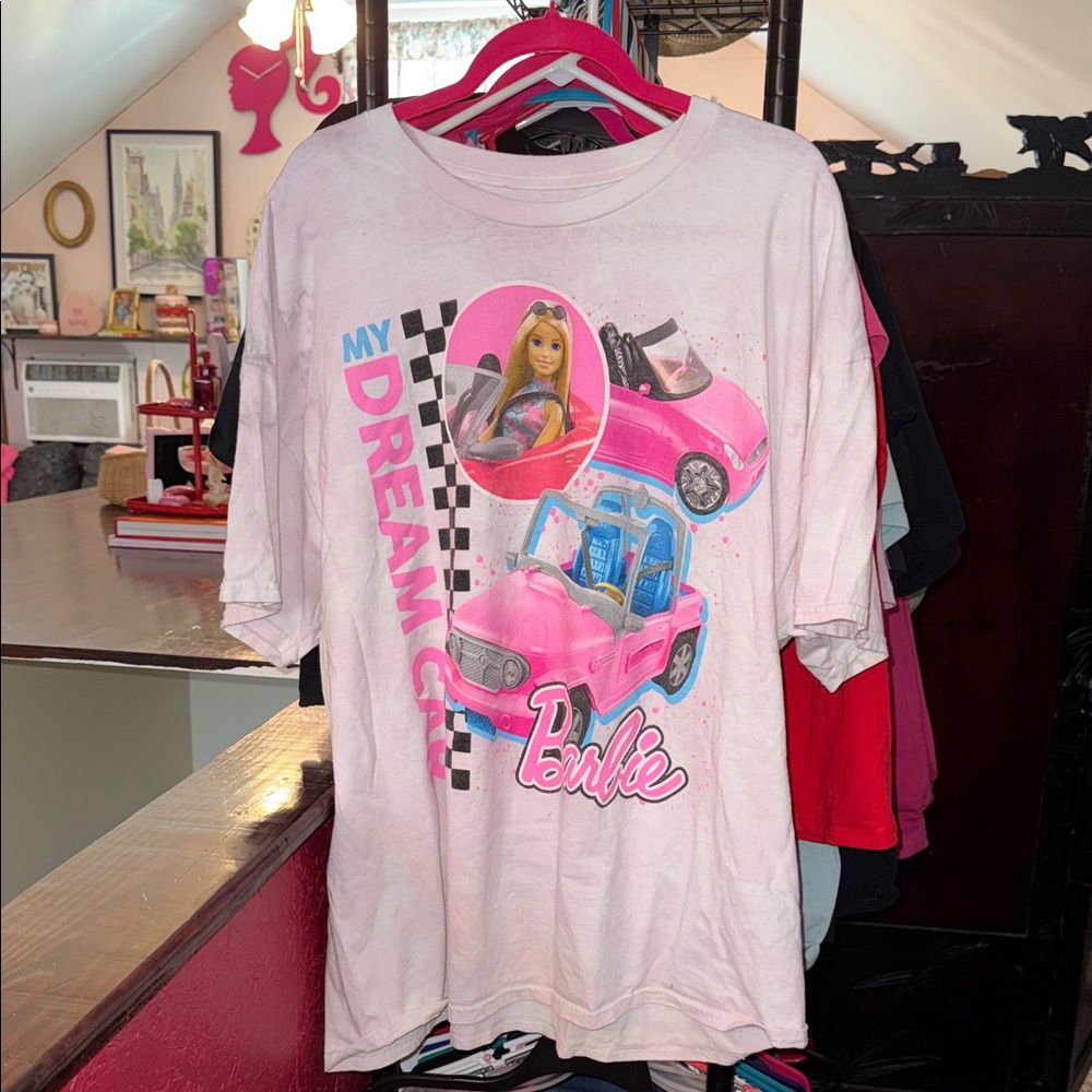 Barbie Pink Dream Car Tee